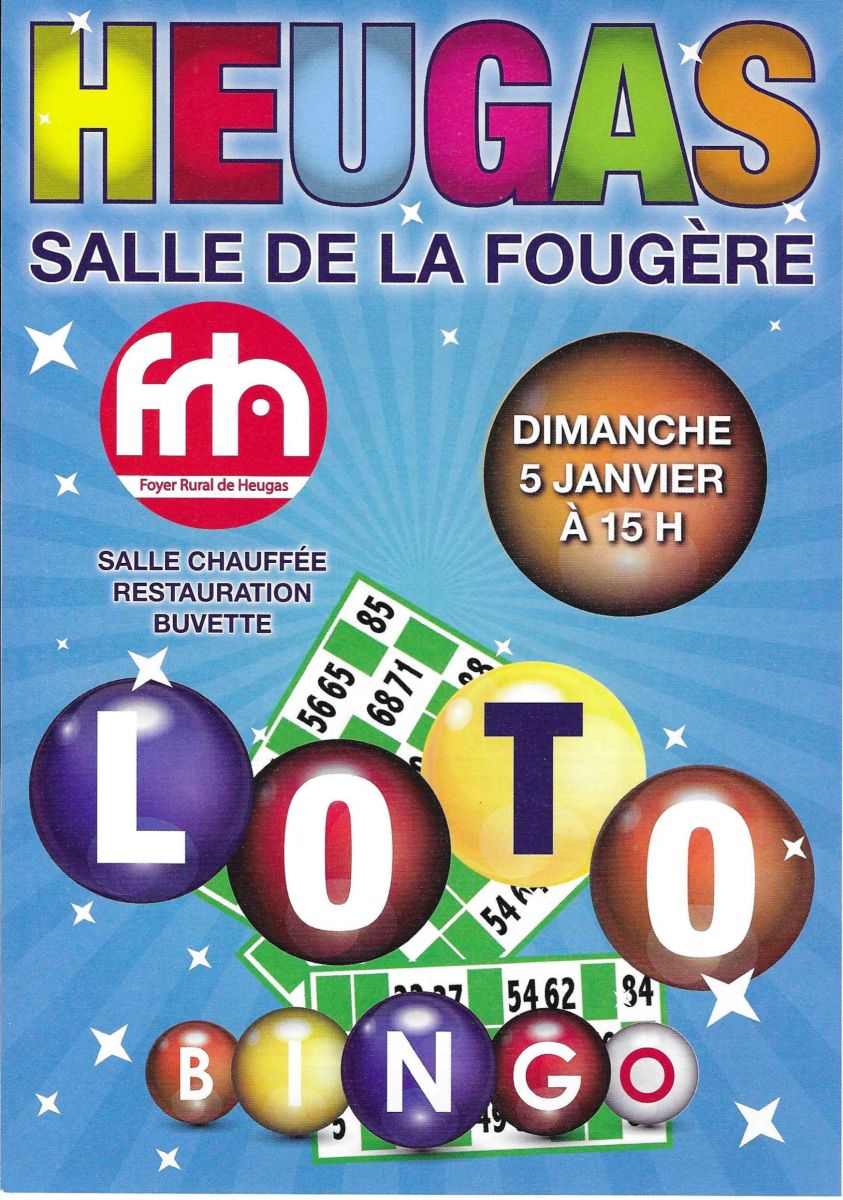 LOTO BINGO À HEUGAS - 15 HEURES