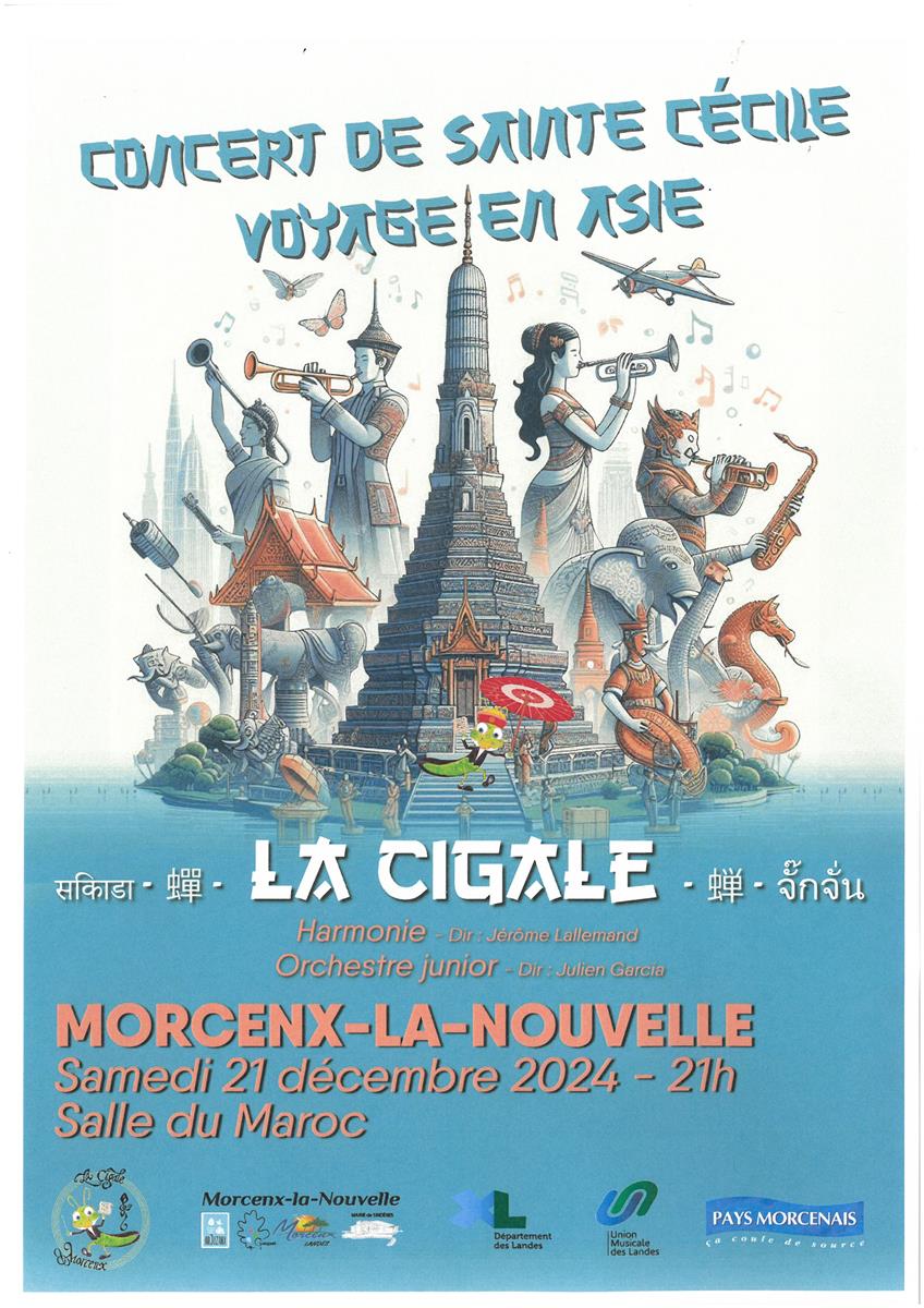 Concert de la Sainte Cécile - Voyage en Asie