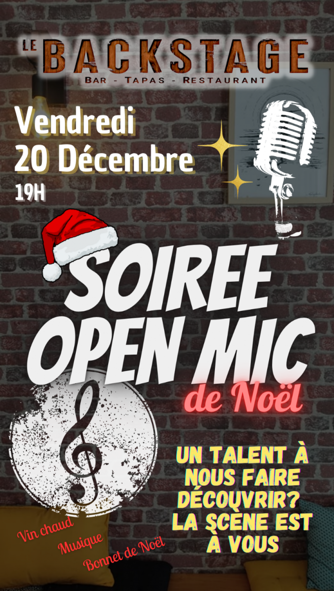 OPEN MIC de NOËL Au backstage