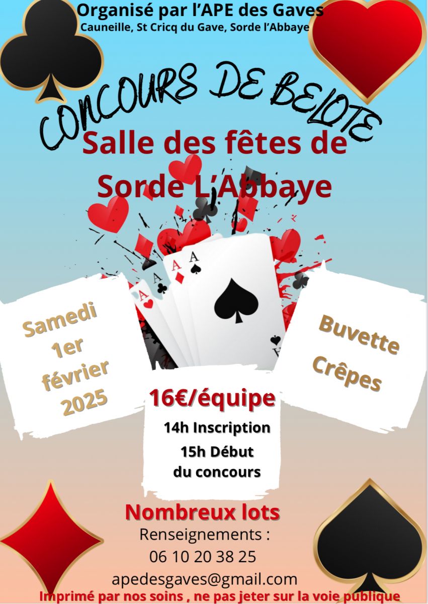 Concours de belote