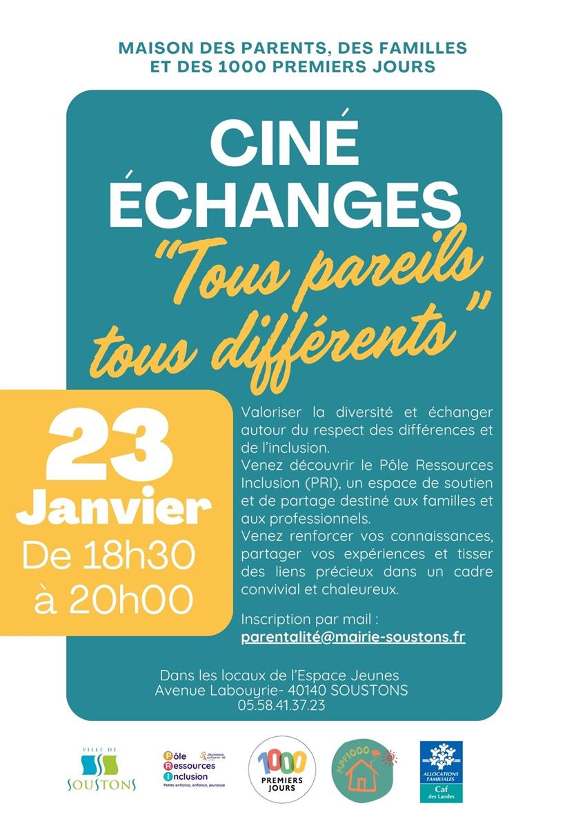 Ciné Echanges: "Tous pareil, tous différents"