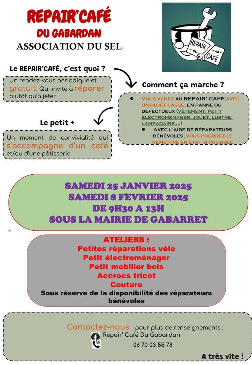 Ateliers du Repair'café