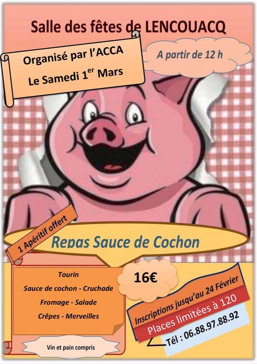 Repas sauce de Cochon