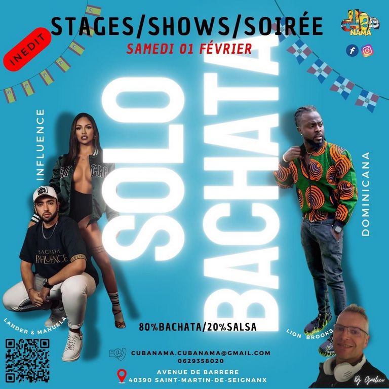 Solo Bachata (stages, shows, soirée)