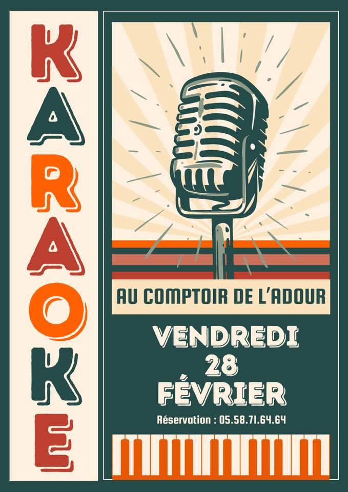 Soirée karaoké au Comptoir de l'Adour