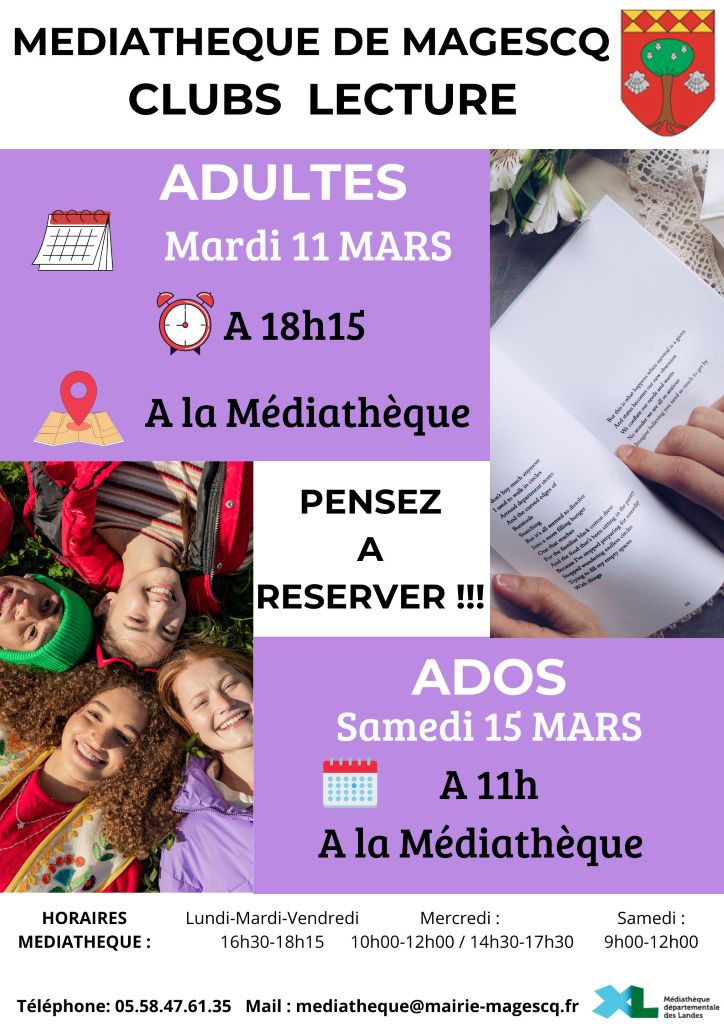 Clubs de lecture pour les adultes